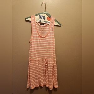 Gap, Sleeveless, Pink and White Striped Dress. Size X Small Petite.